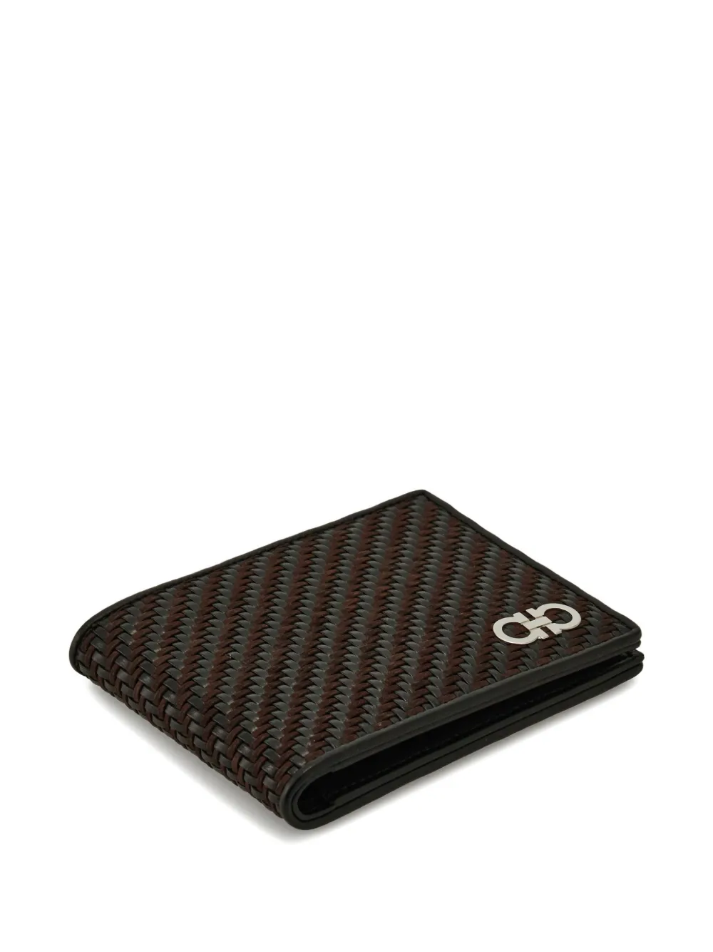 Ferragamo Geweven portemonnee Bruin