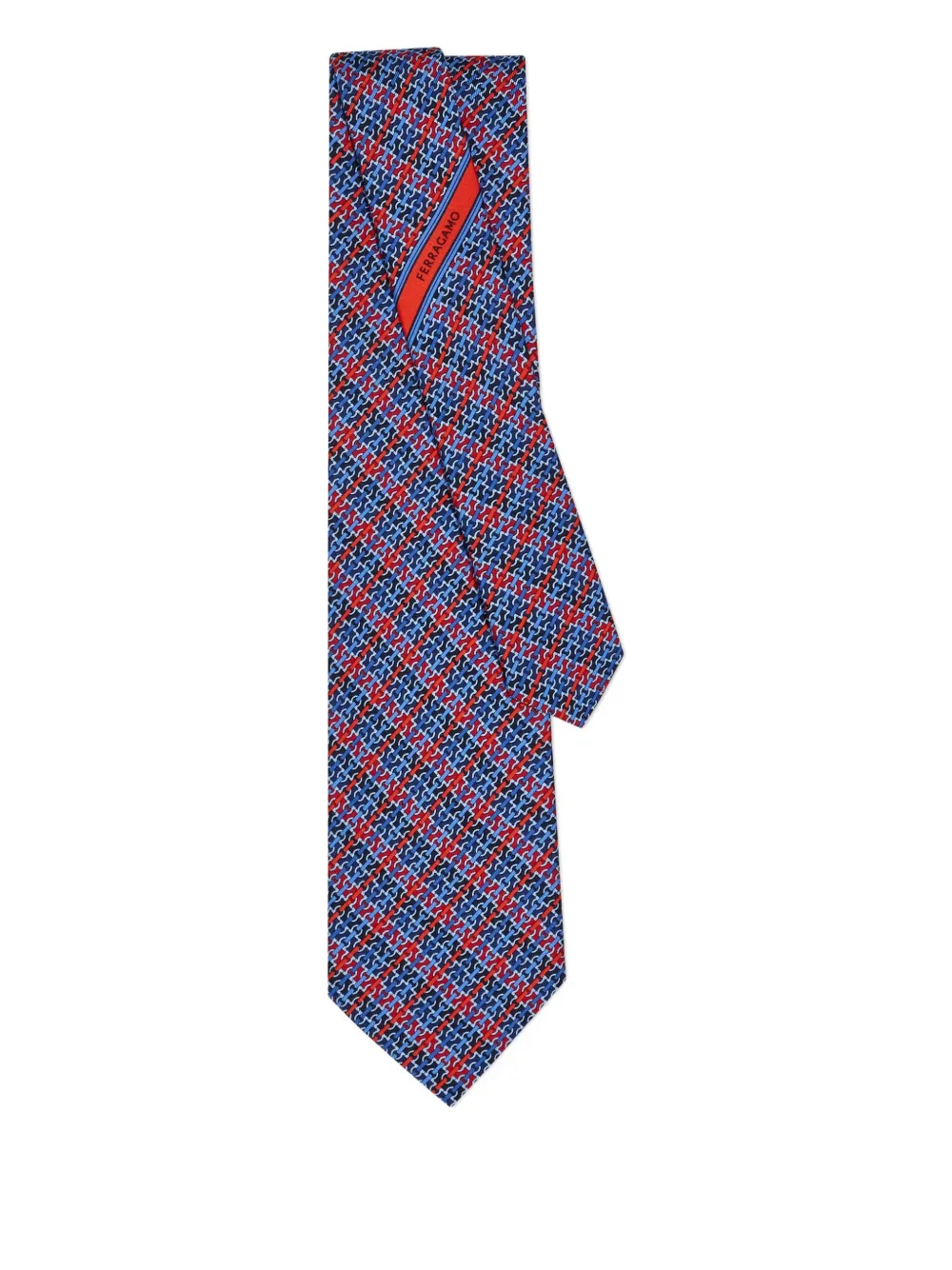 Ferragamo Gancini chain-print silk tie | Image 2
