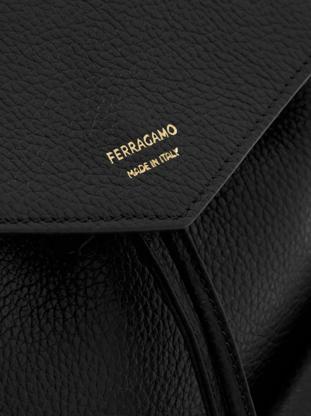 Ferragamo Hug Multipocket Mini Backpack In Black
