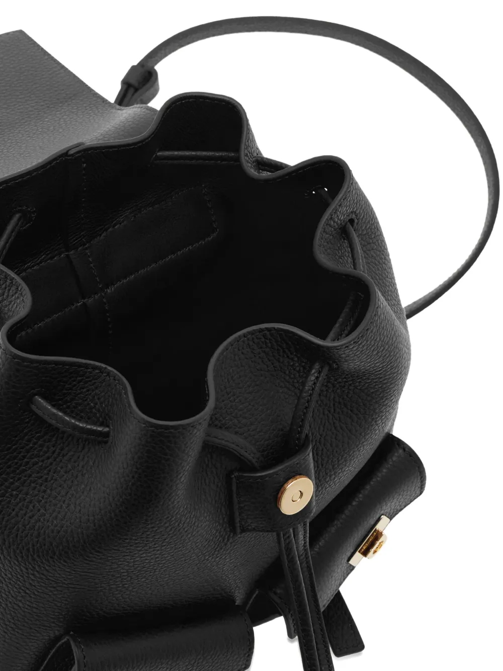 Ferragamo Hug Multipocket Mini Backpack In Black