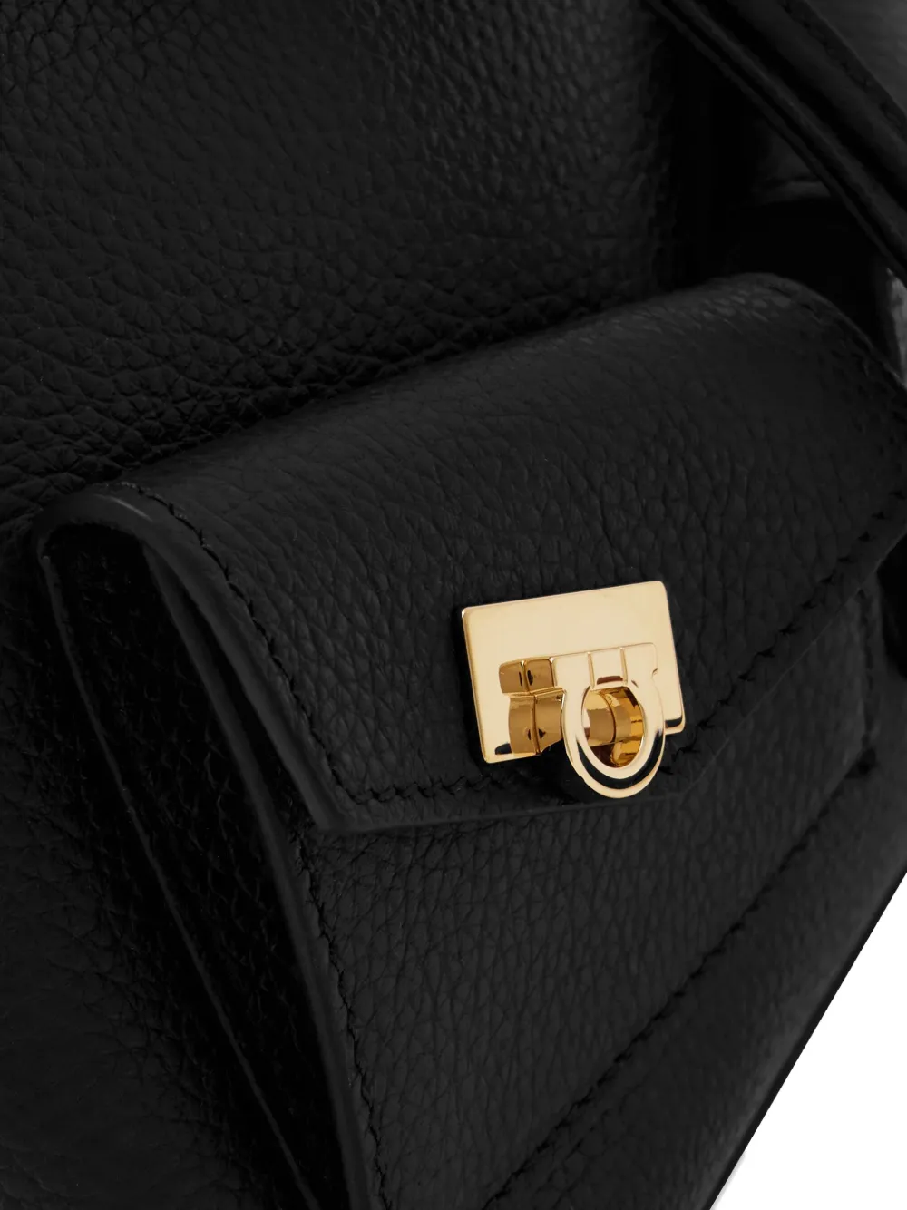 Ferragamo Hug Multipocket Mini Backpack In Black