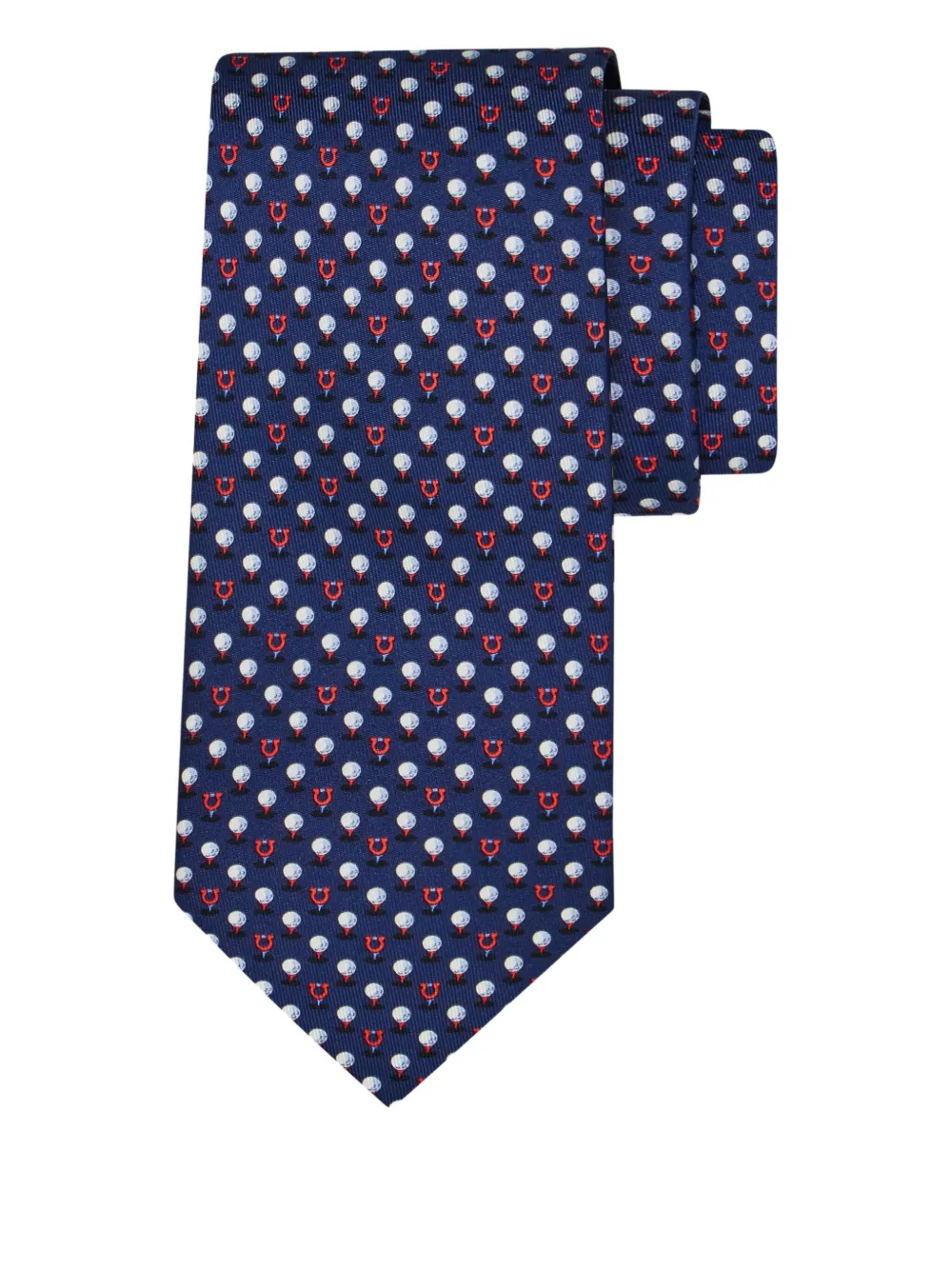 Gancini-motif patterned tie
