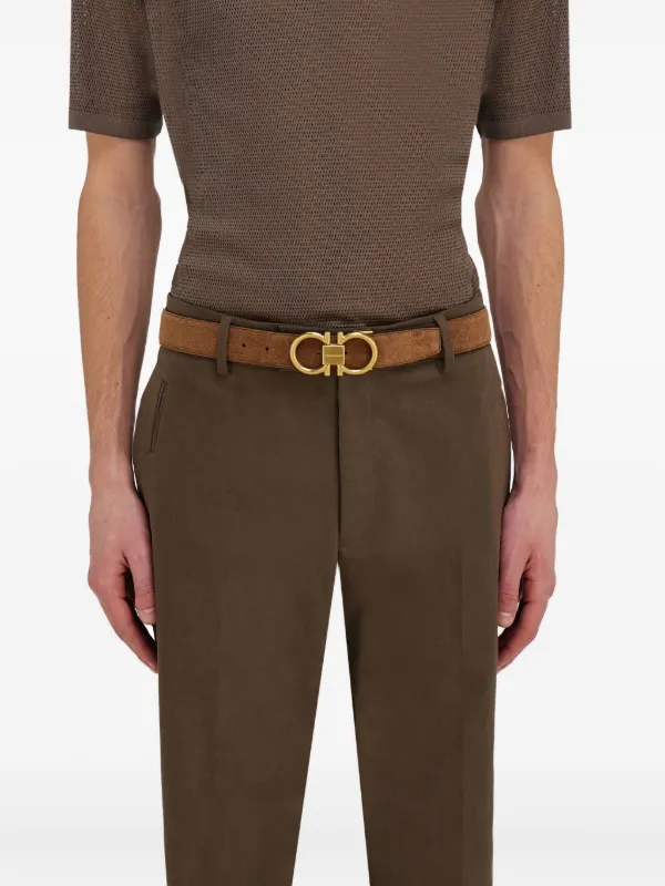 【2025】お歳暮・冬ギフト Gancini Ferragamo Suede FARFETCH | Brown | Belt 小物
