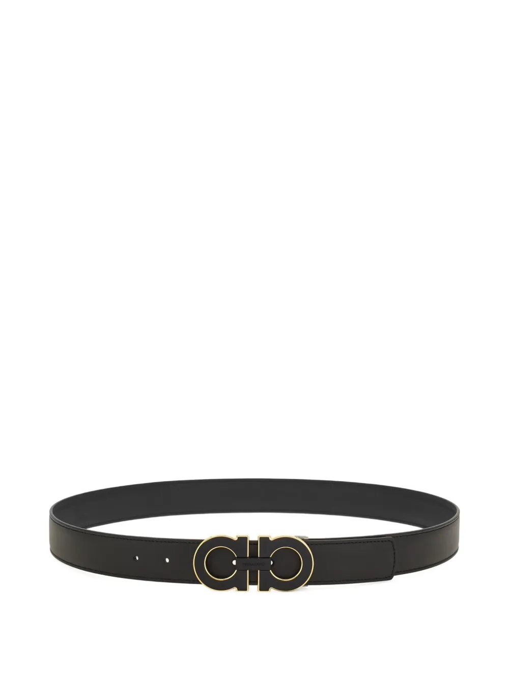 Ferragamo Leren riem Zwart