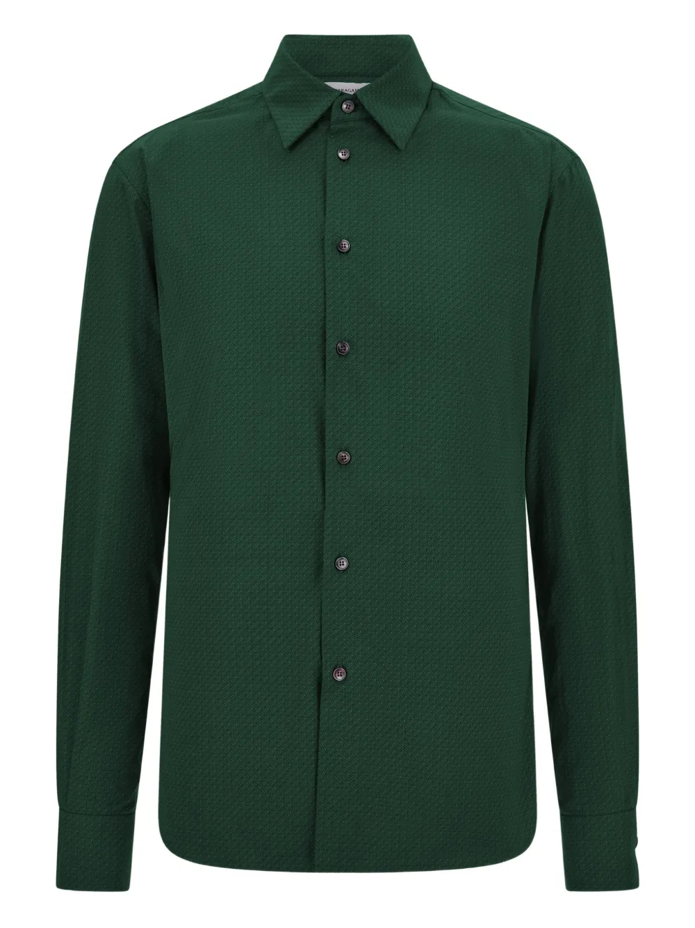 Ferragamo Overhemd met micro patroon Groen