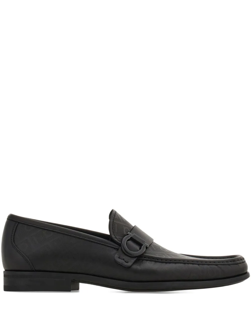 Ferragamo Loafers met Gancini-gesp Zwart