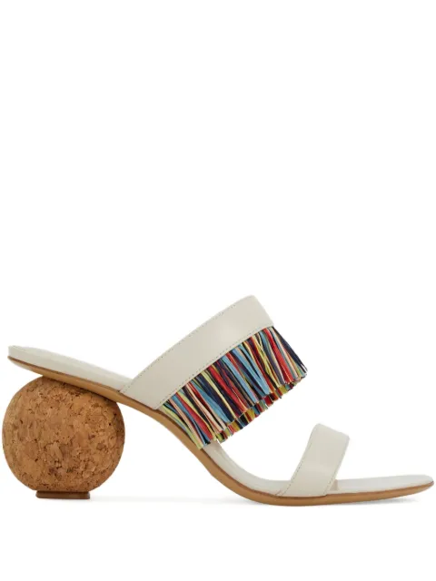 Ferragamo 75mm fringed sandals