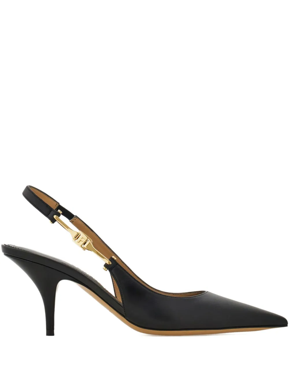 Ferragamo 70mm leather pumps Black