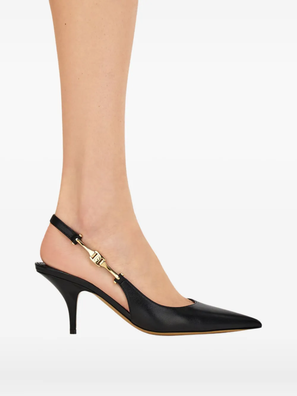 Ferragamo 70mm leather pumps Black