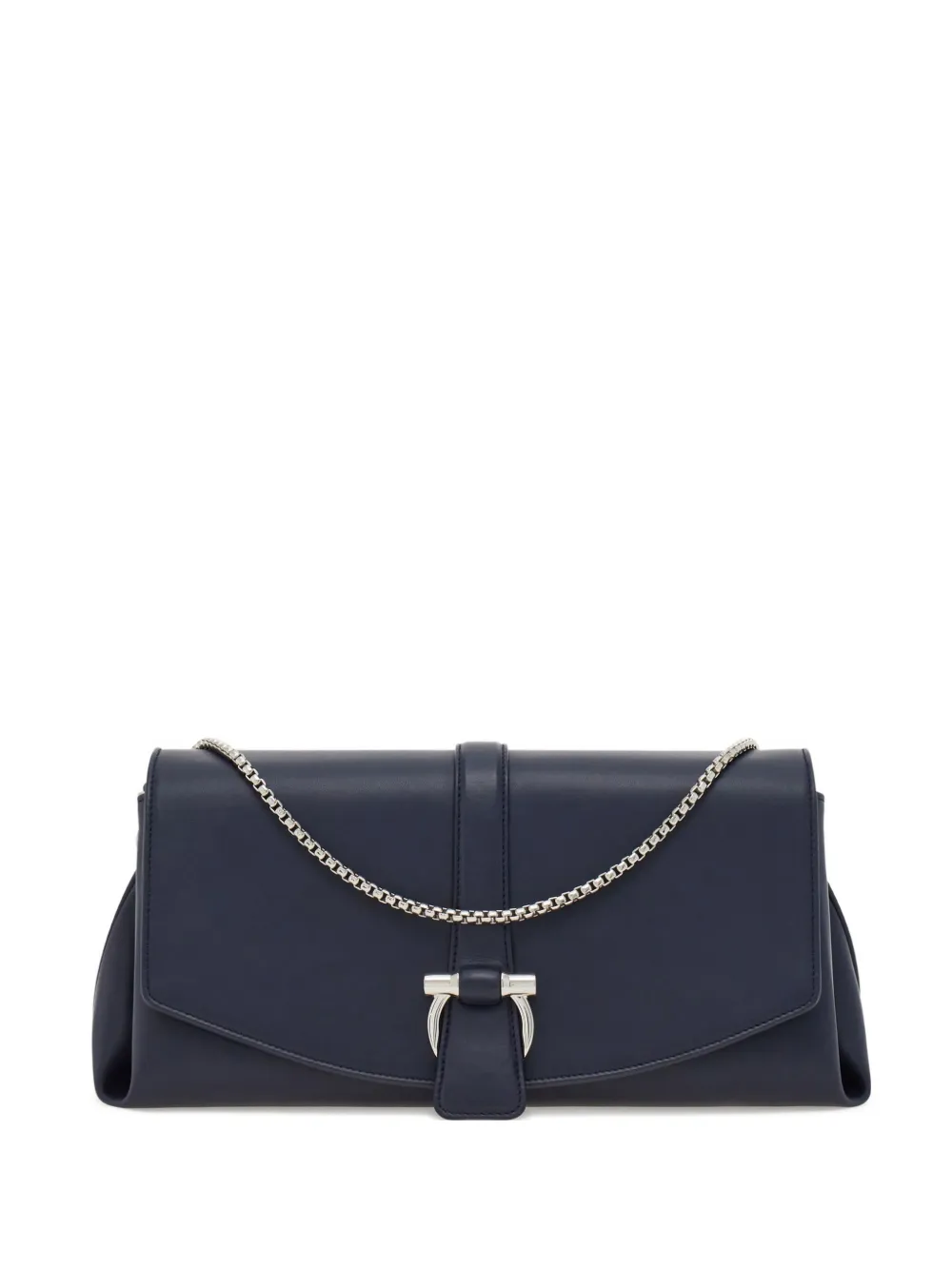 Ferragamo Leren schoudertas Blauw