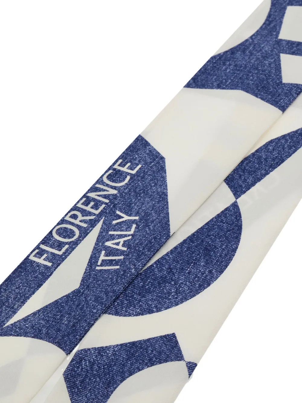 Ferragamo Zijden bandeau met Venna-print Blauw