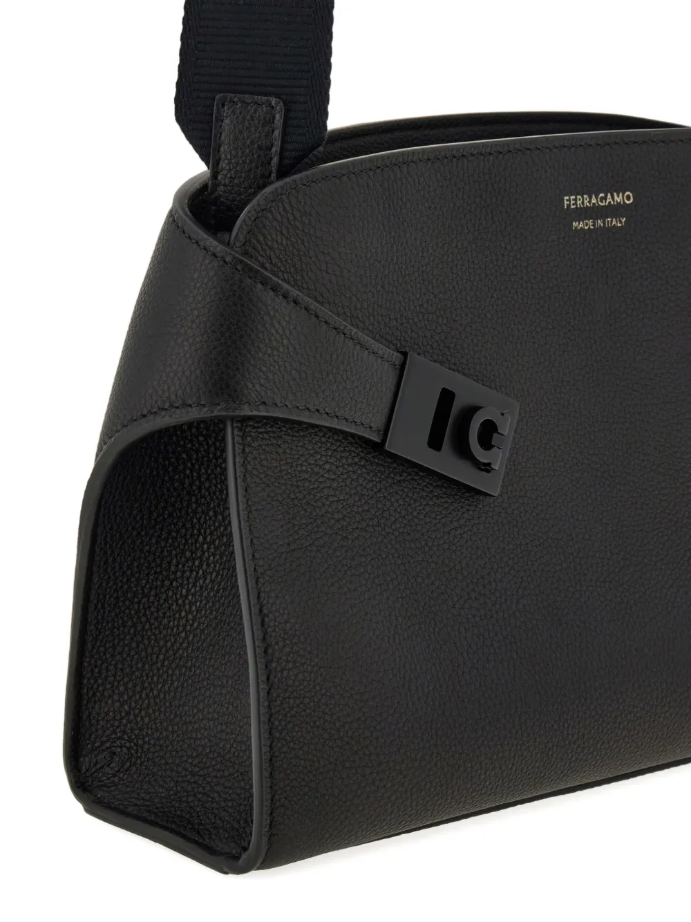 Ferragamo Men Black Hug Messenger Bag
