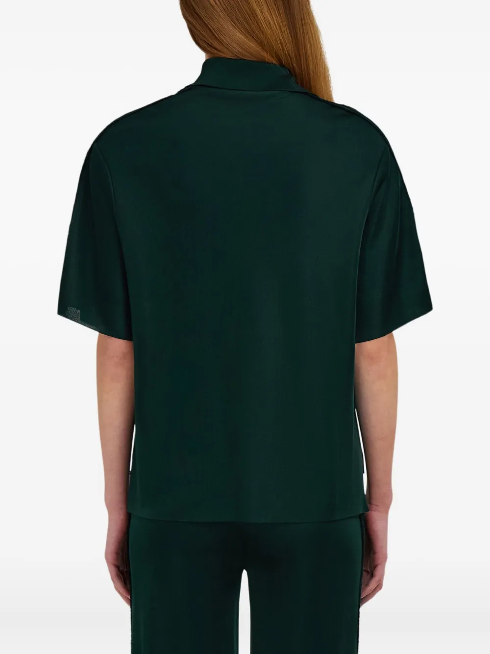 Ferragamo Gebreid poloshirt Groen