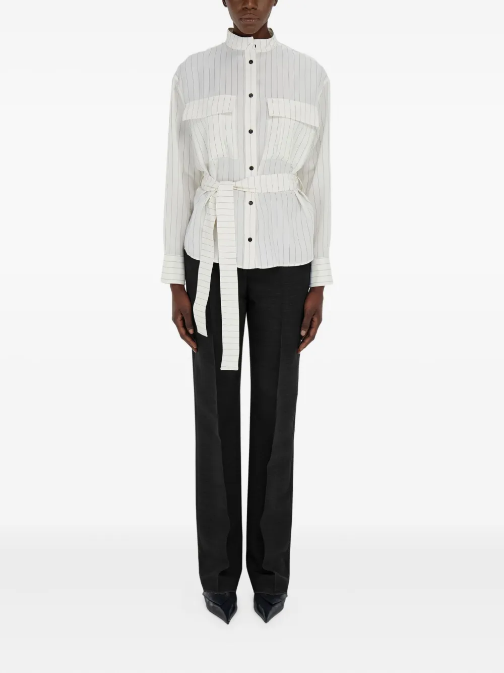 Ferragamo faille trousers - Zwart