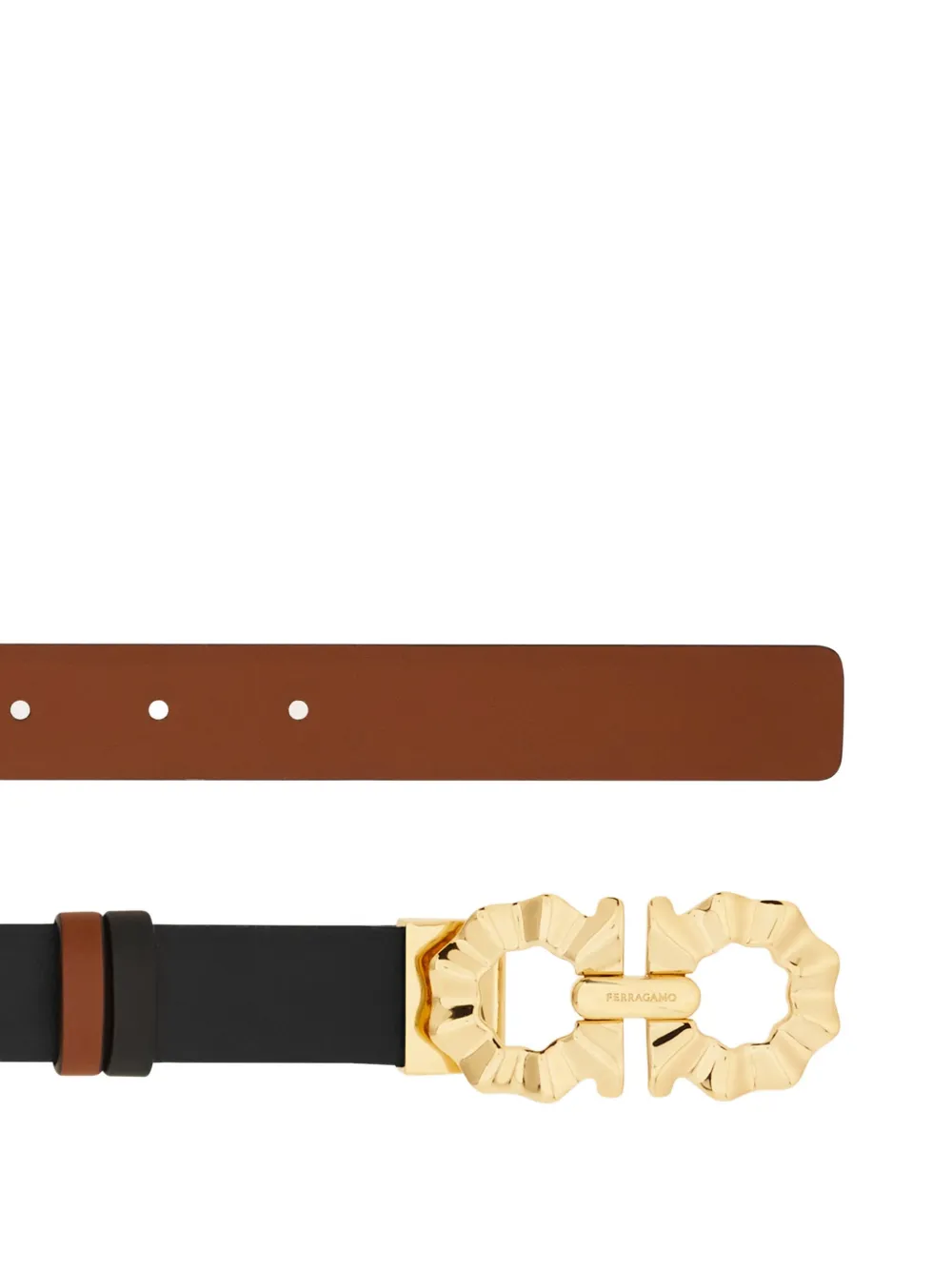 Ferragamo Gancini riem Zwart