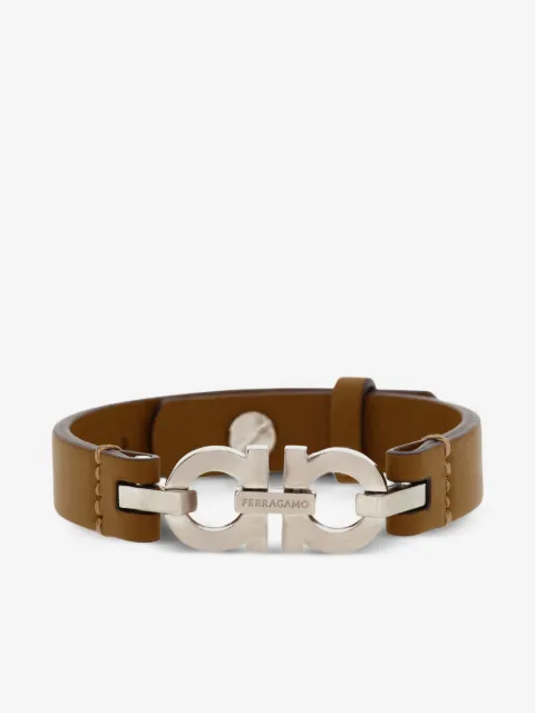 Ferragamo pulsera con Gancini doble