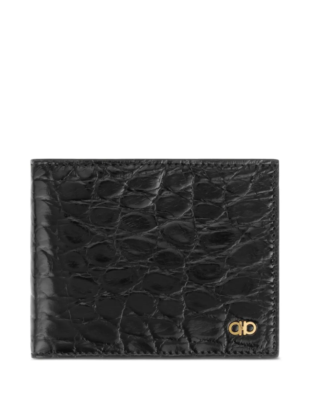 Ferragamo alligator-leather Gancini wallet | Black | Image 1