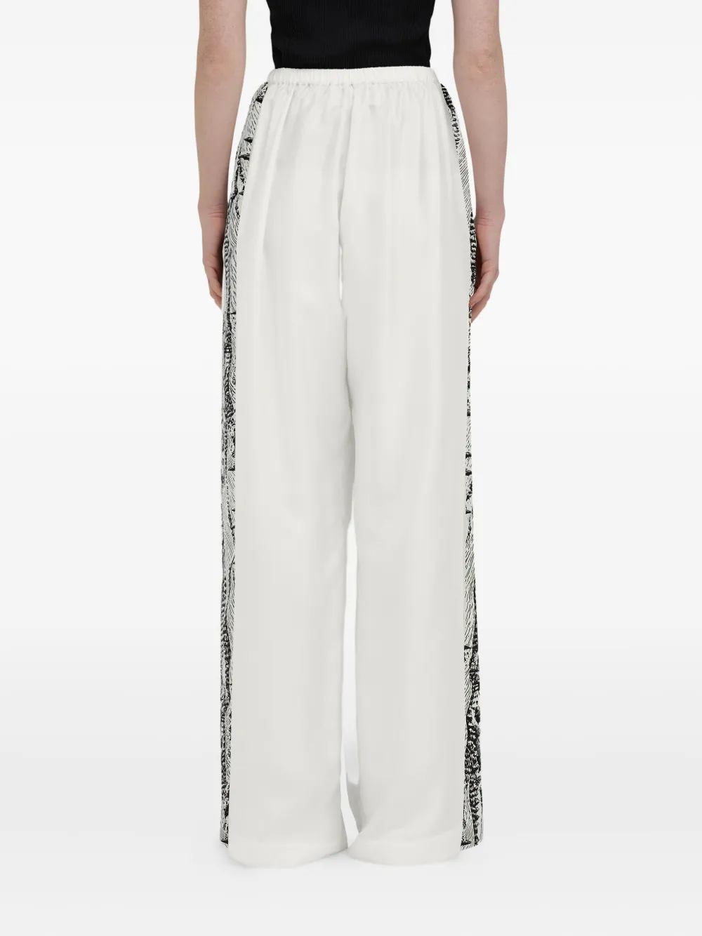 Ferragamo Zijden broek Wit