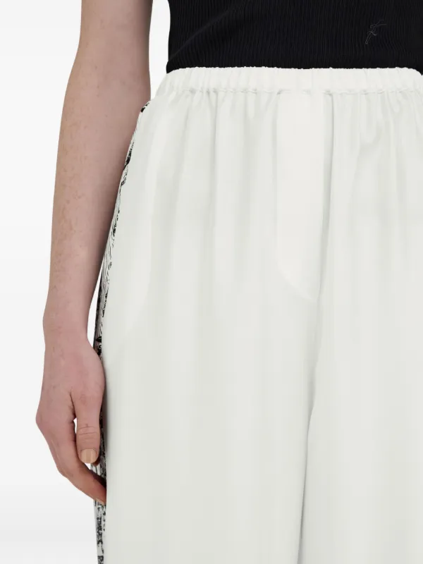 Ferragamo Silk Trousers | White | FARFETCH JO