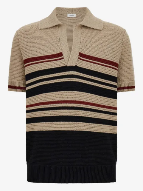 Ferragamo cotton knit polo shirt