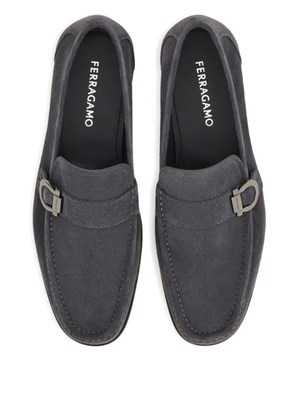 Ferragamo スエード ローファー | グレー | FARFETCH JP