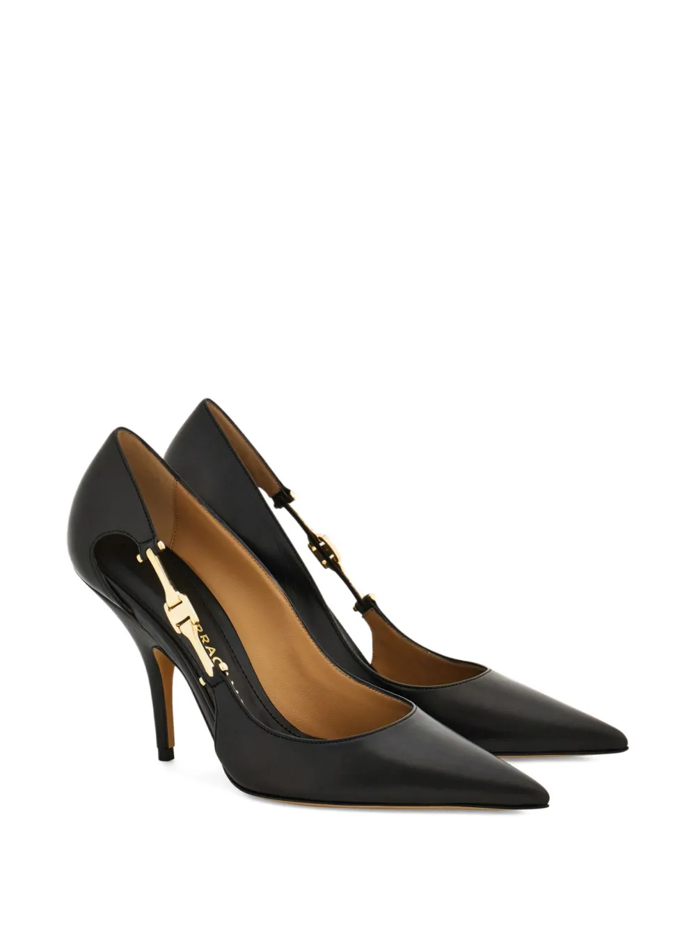 Ferragamo 95mm leather pumps Black
