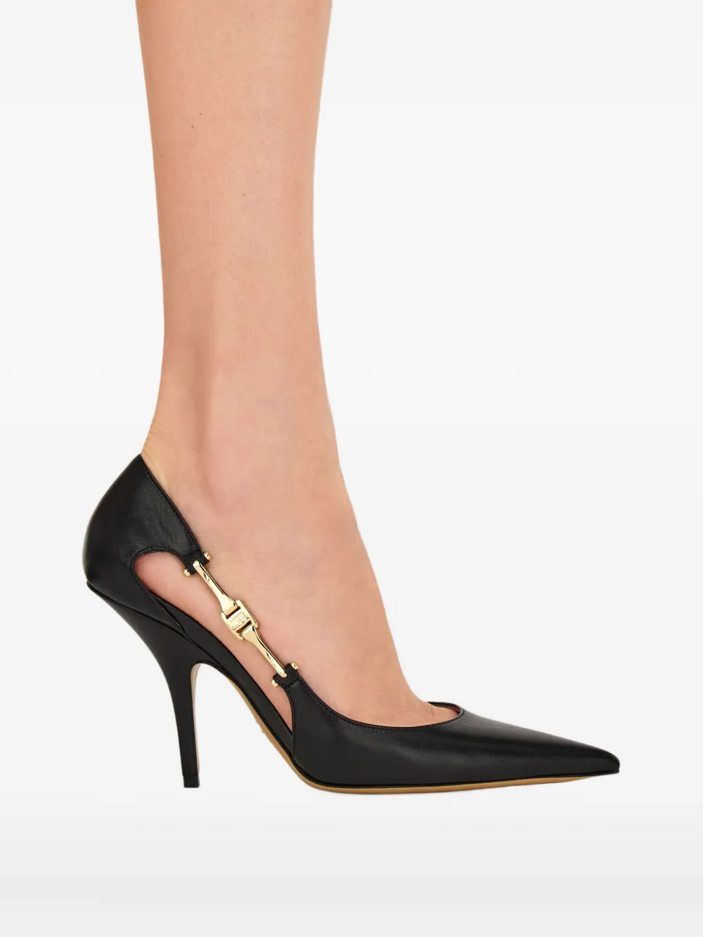 Ferragamo 95mm leather pumps Black