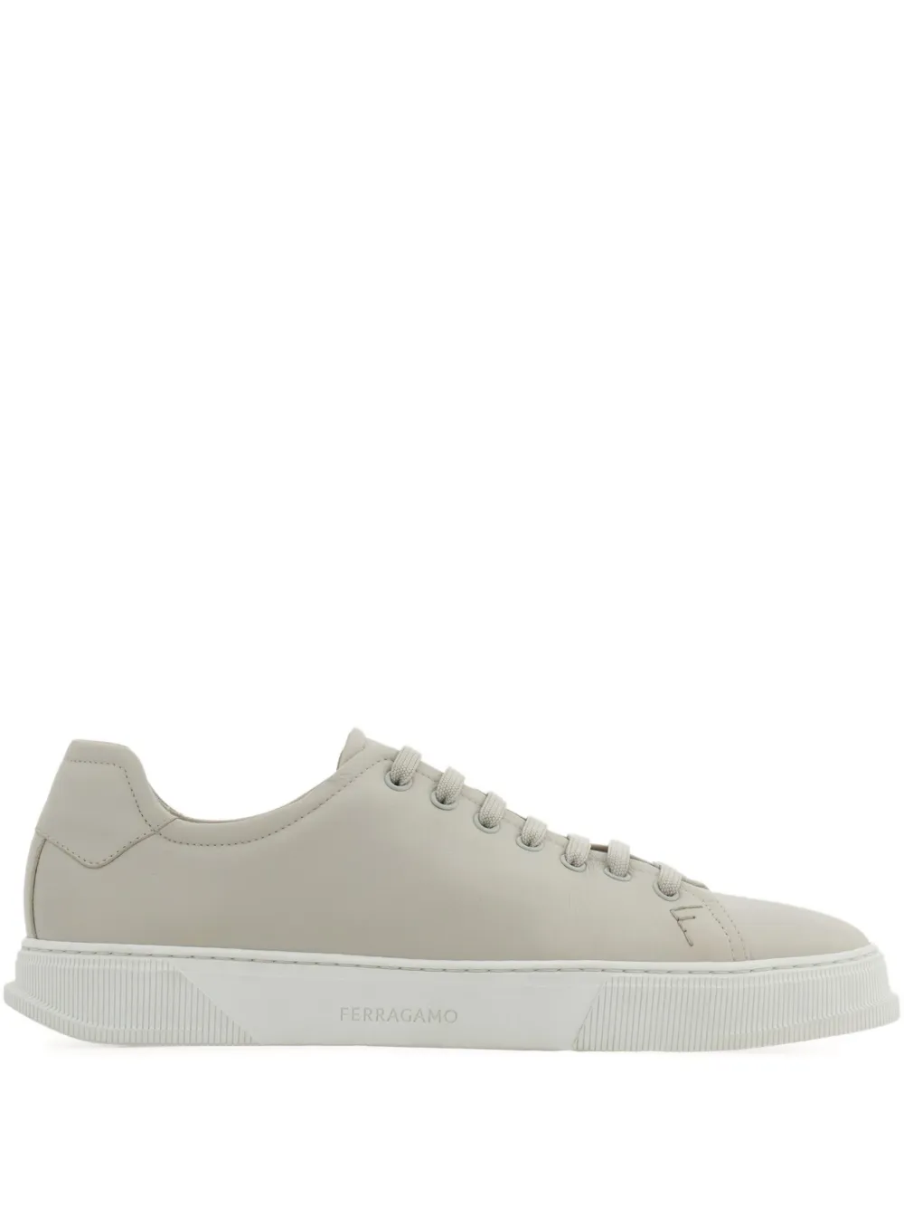 Ferragamo leather sneakers MIST GREY