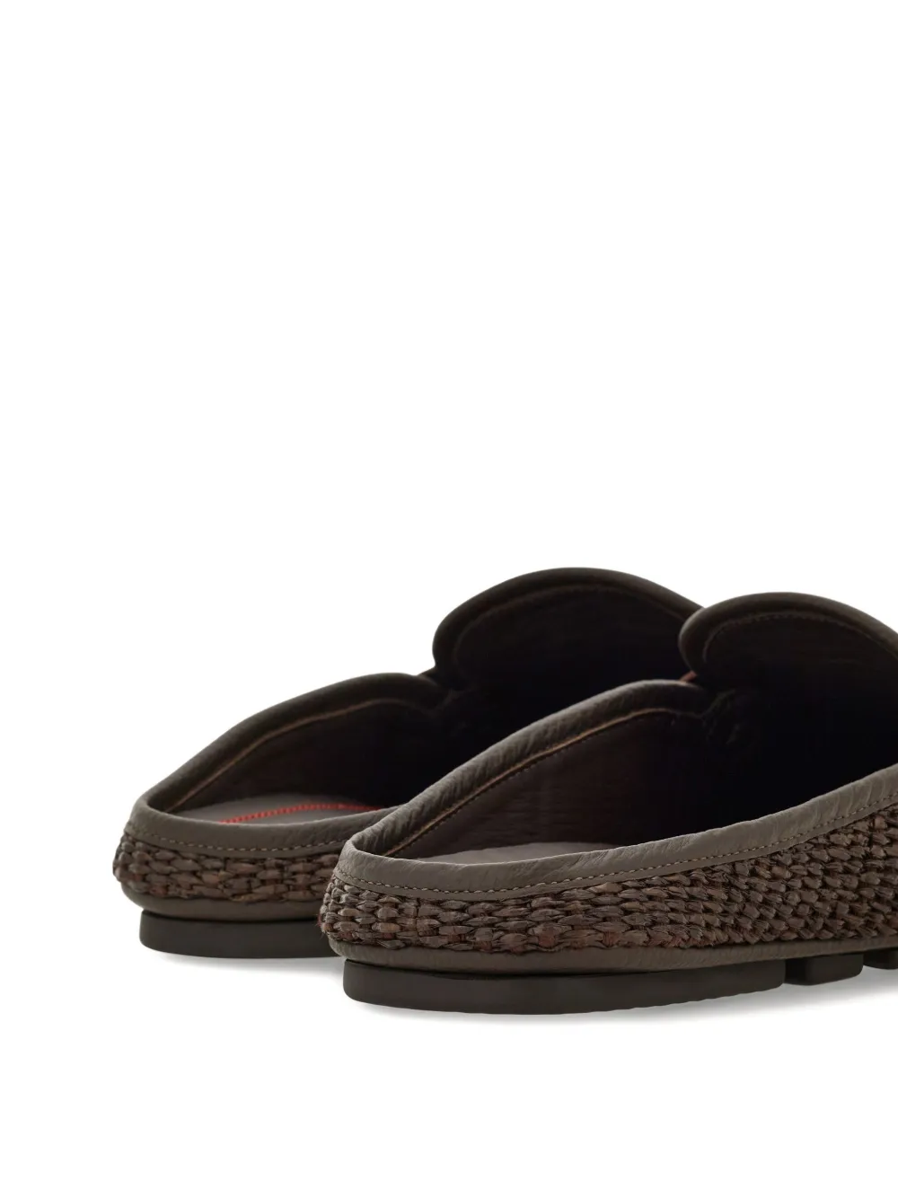 Ferragamo Gancini slippers Brown