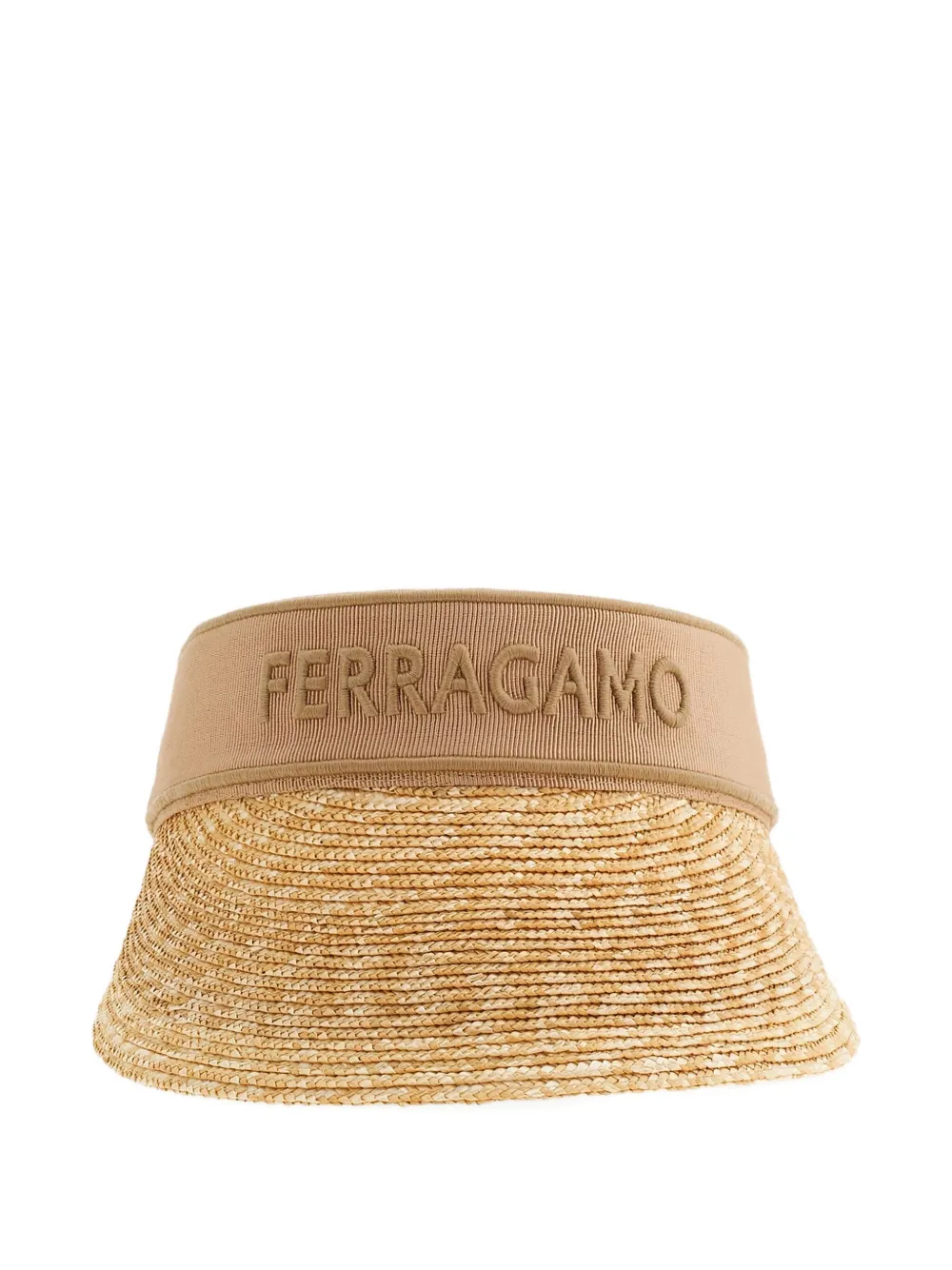 Ferragamo logo-embroidered visor | Neutrals | Image 1