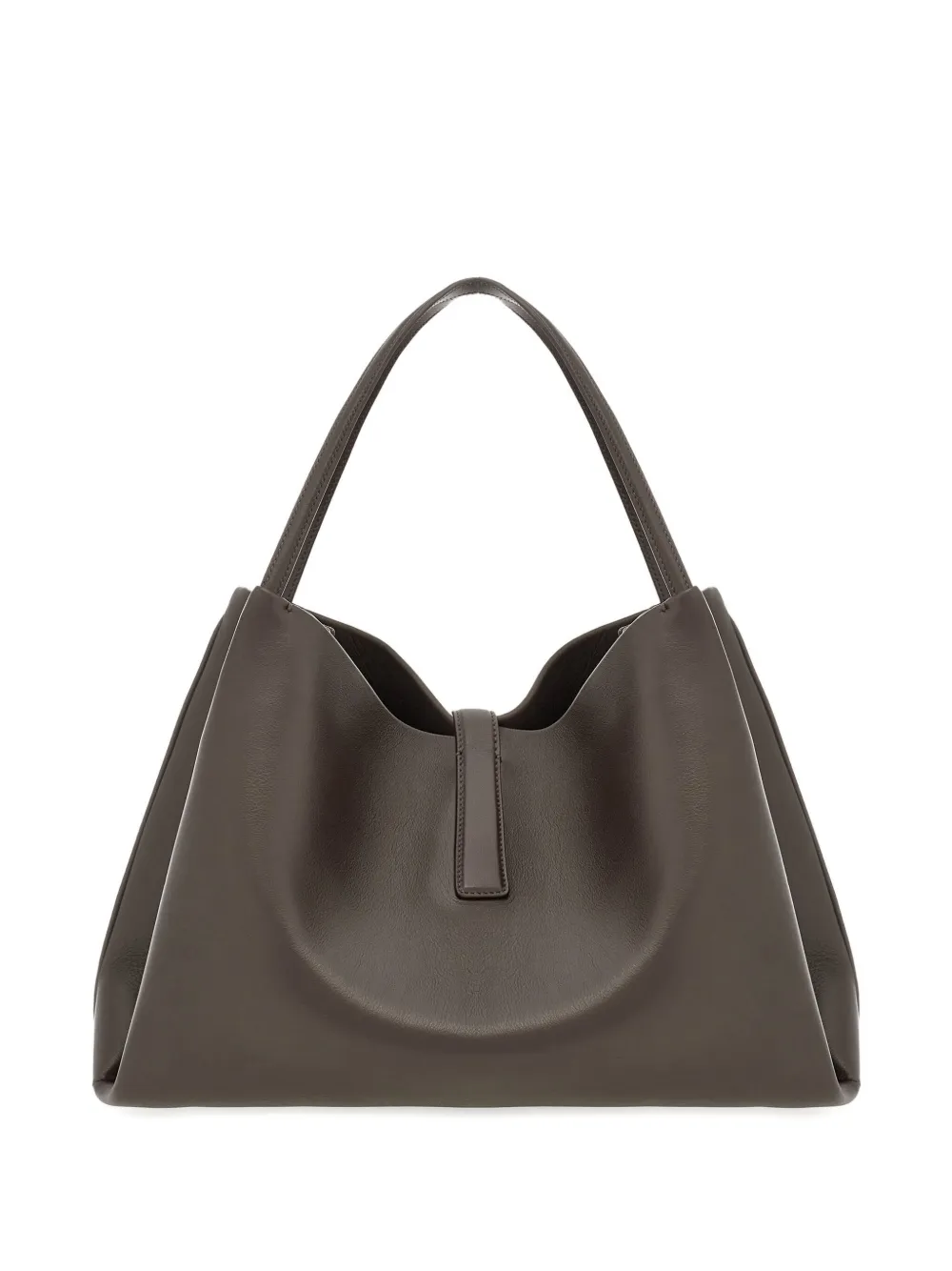 Ferragamo Leren shopper Grijs