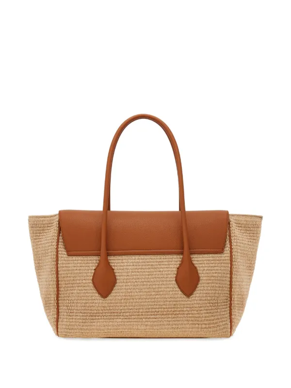 Ferragamo イーストウエスト ハンドバッグ L | ニュートラル | FARFETCH JP