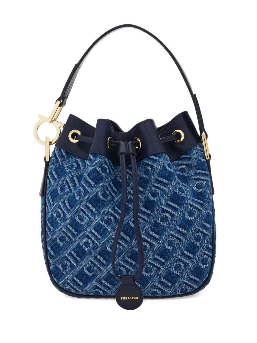 monogram-jacquard bucket bag