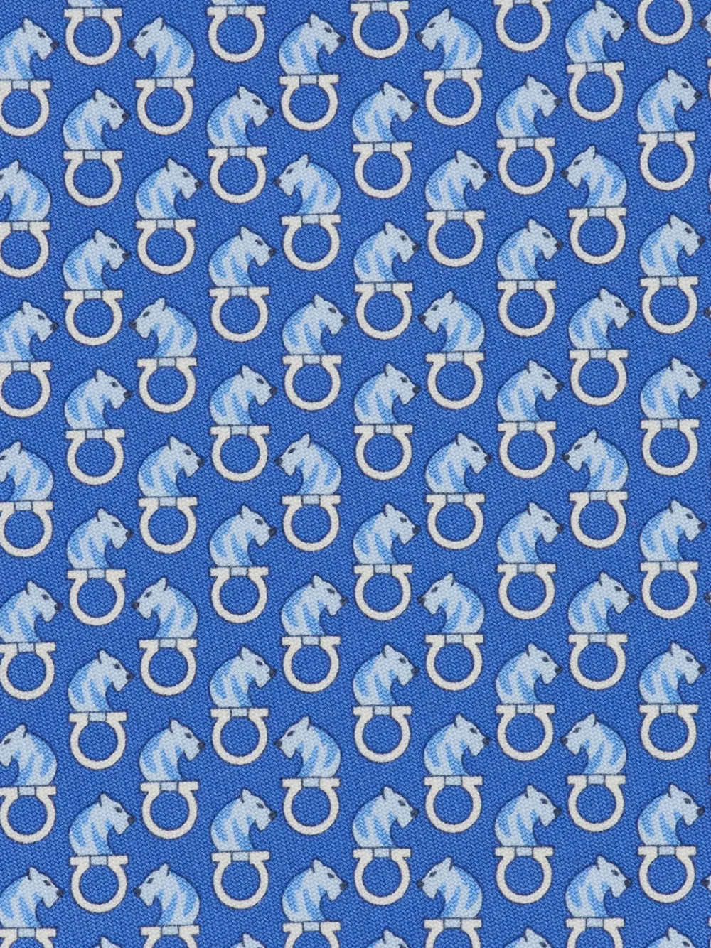 Ferragamo Zijden stropdas met patroon Blauw