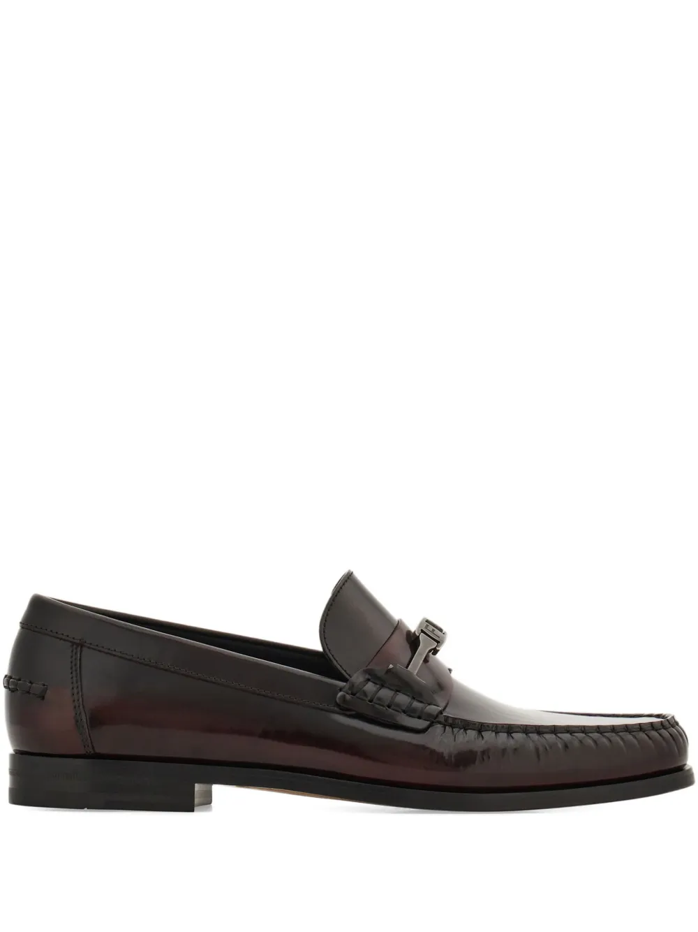 Ferragamo logo-buckle loafers Black