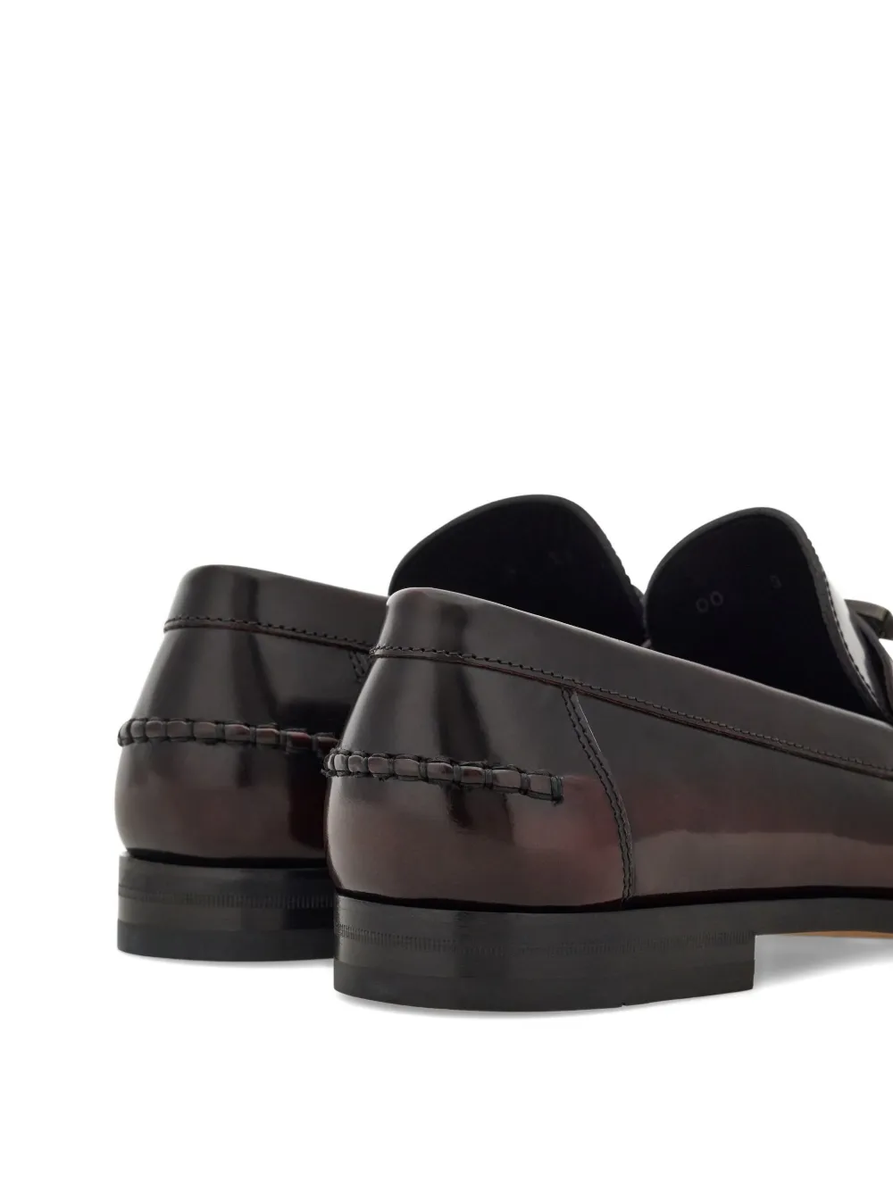 Ferragamo logo-buckle loafers Black