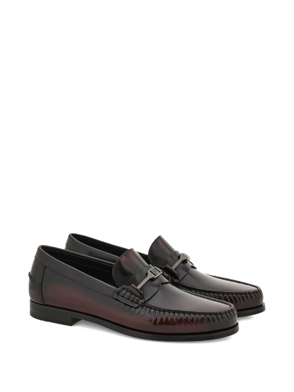 Ferragamo logo-buckle loafers Black