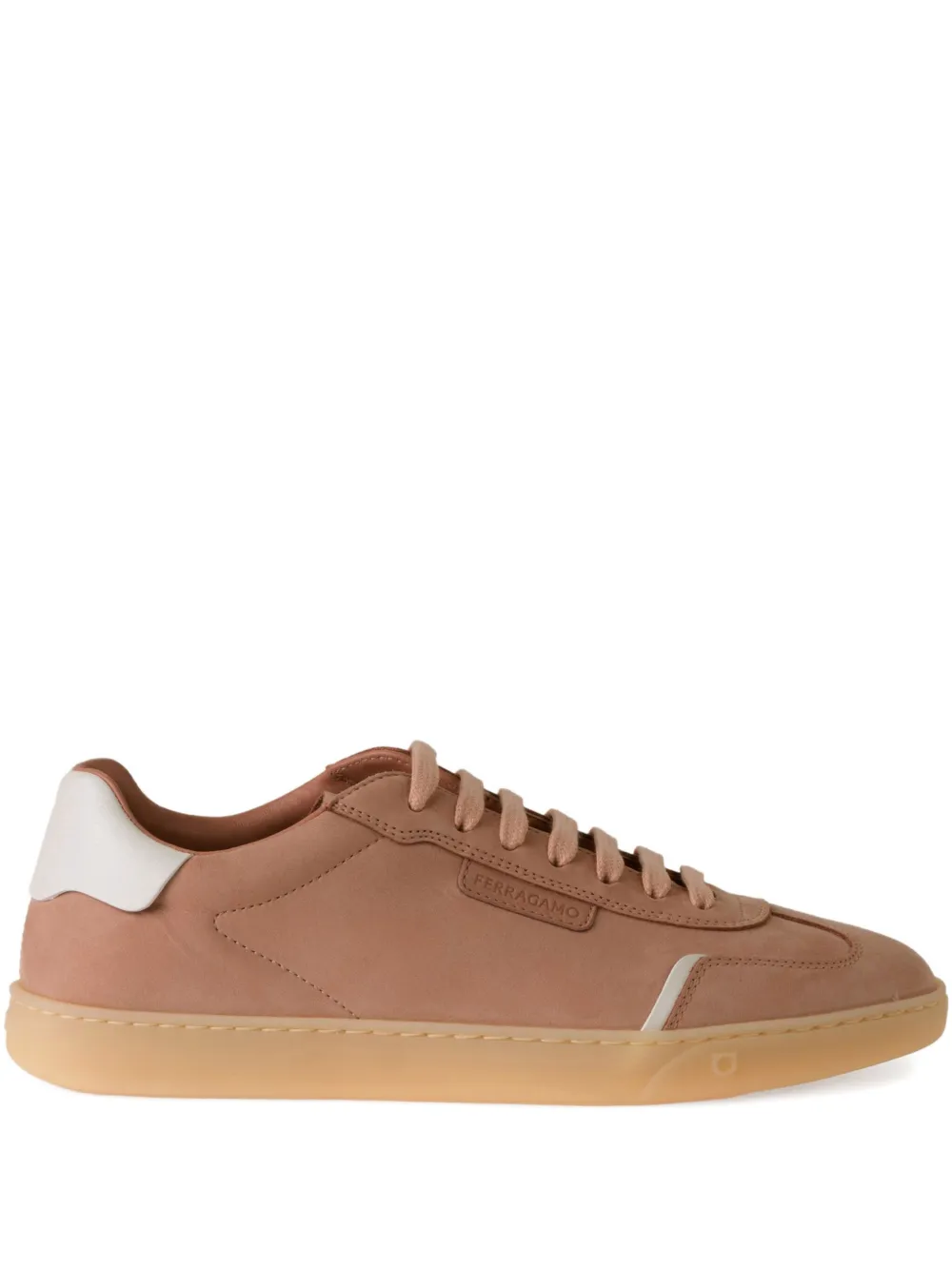 Ferragamo suede low-top trainers Pink