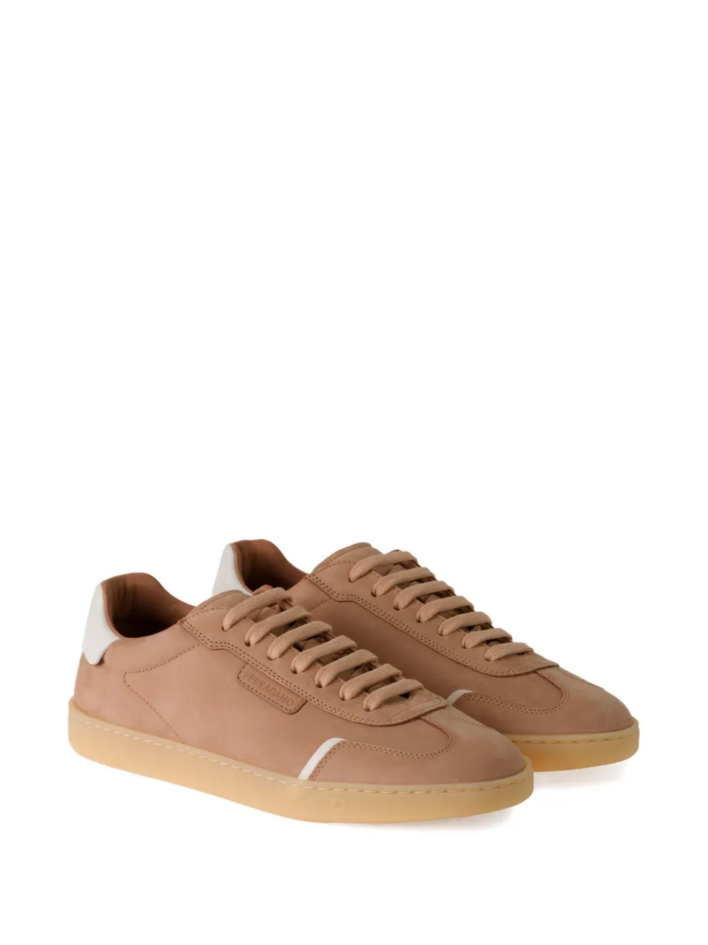 Ferragamo suede low-top trainers Pink