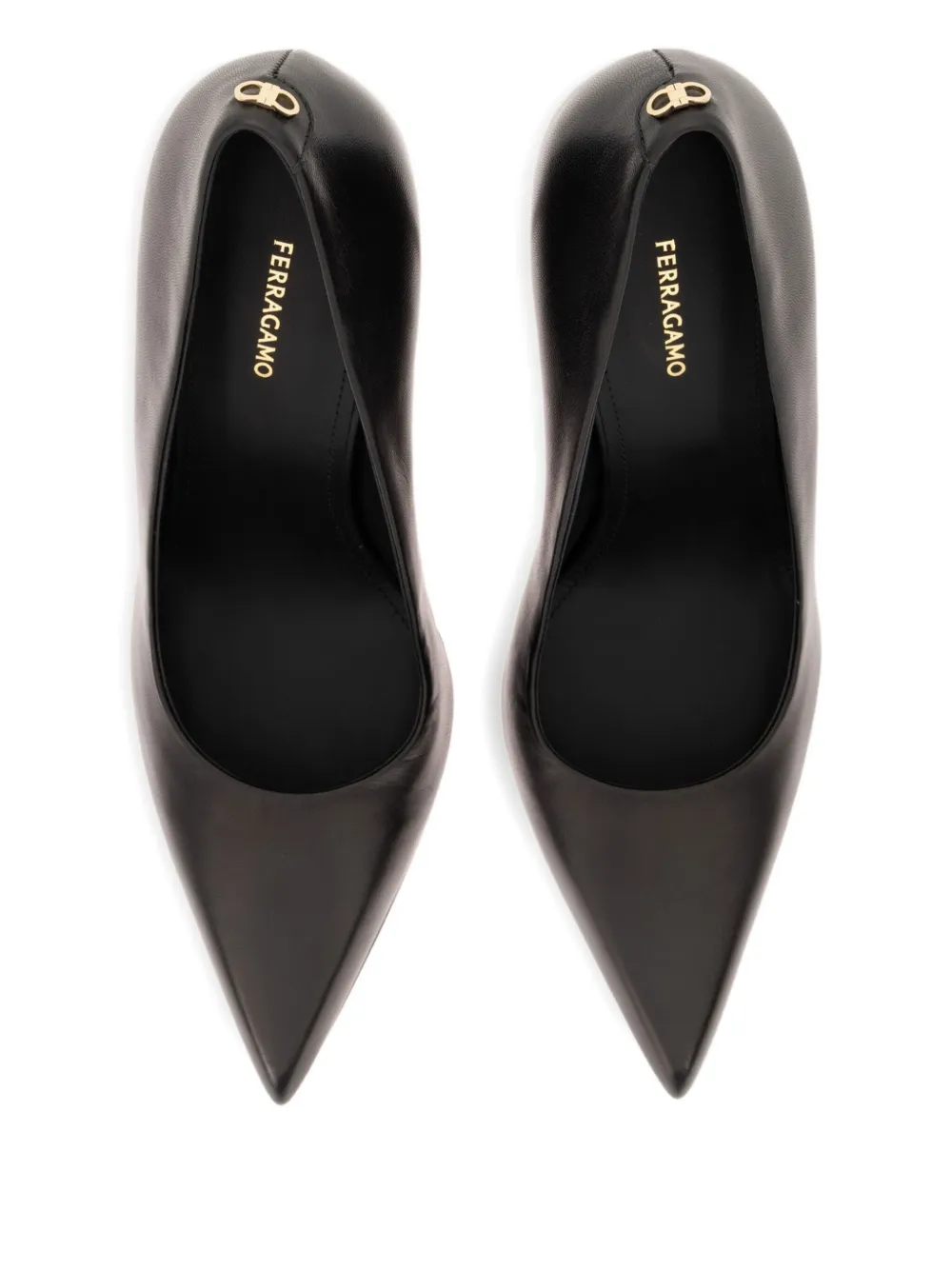 Ferragamo pointed-toe heeled pumps Black