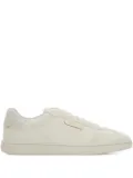 Ferragamo suede-panelled leather sneakers - White