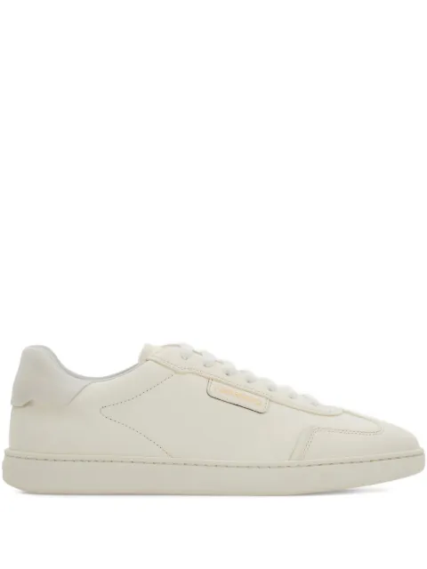 Ferragamo suede-panelled leather sneakers