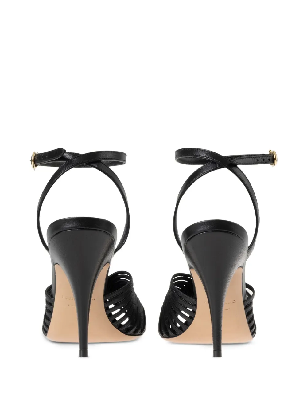 Ferragamo 95mm Gancini stiletto-heel sandals Black