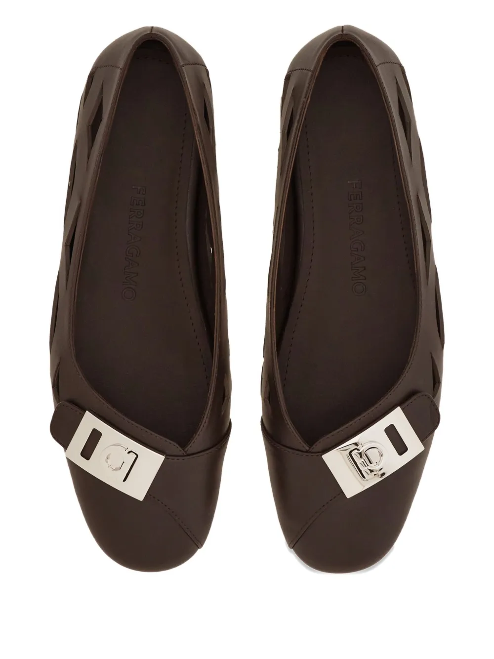 Ferragamo Hug ballerina shoes Brown