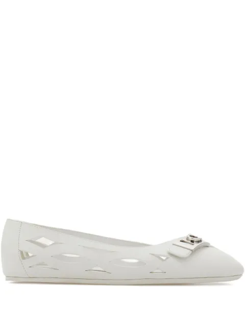 Ferragamo leather ballerina shoes
