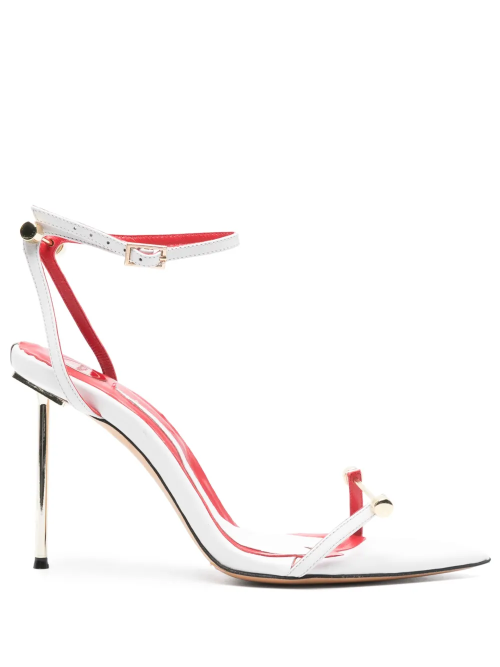 HARDOT 90mm Carnal Love sandals White