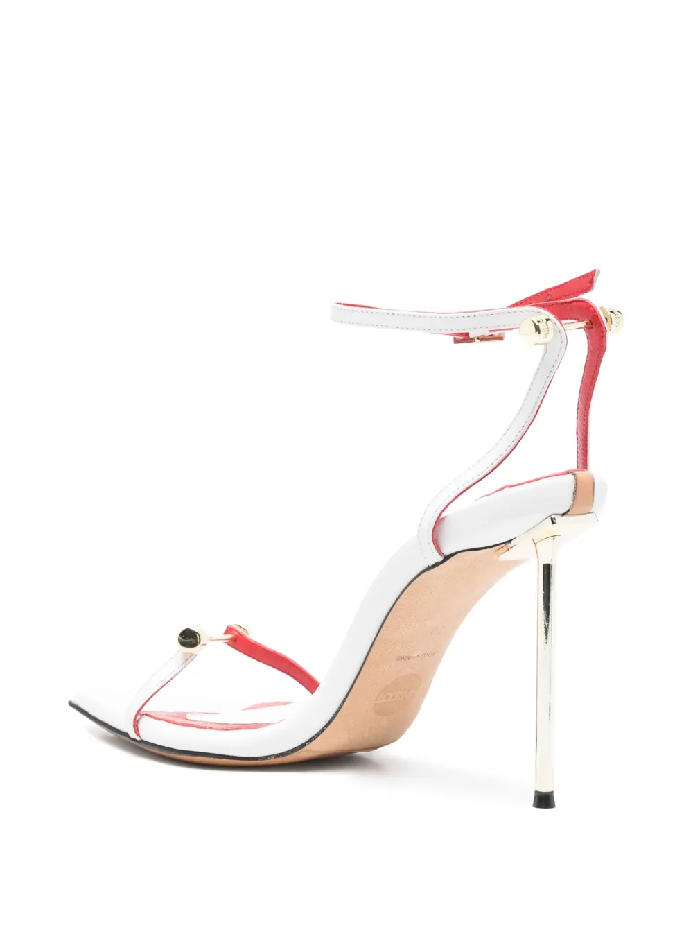 HARDOT 90mm Carnal Love sandals White