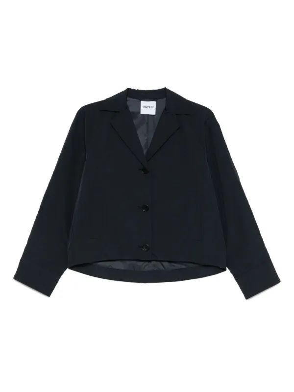 ASPESI Twill-weave Jacket in Blue
