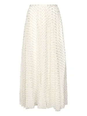 【新品】Chloé ⭐️定価¥18,3000ホワイト プリーツスカート Chloé スカート通販 - FARFETCH