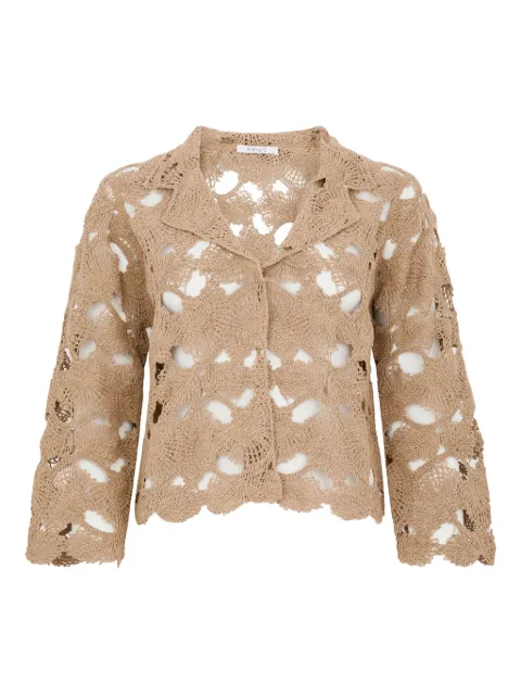 Kangra crochet-knit jacket